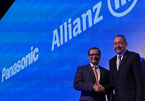 Jacques Richier, Chairman and CEO, Allianz Worldwide Partners and Laurent Abadie, Chairman and CEO, Panasonic Europe: Bringing together Allianz’s assistance service and Panasonic’s connected home devices expertise.