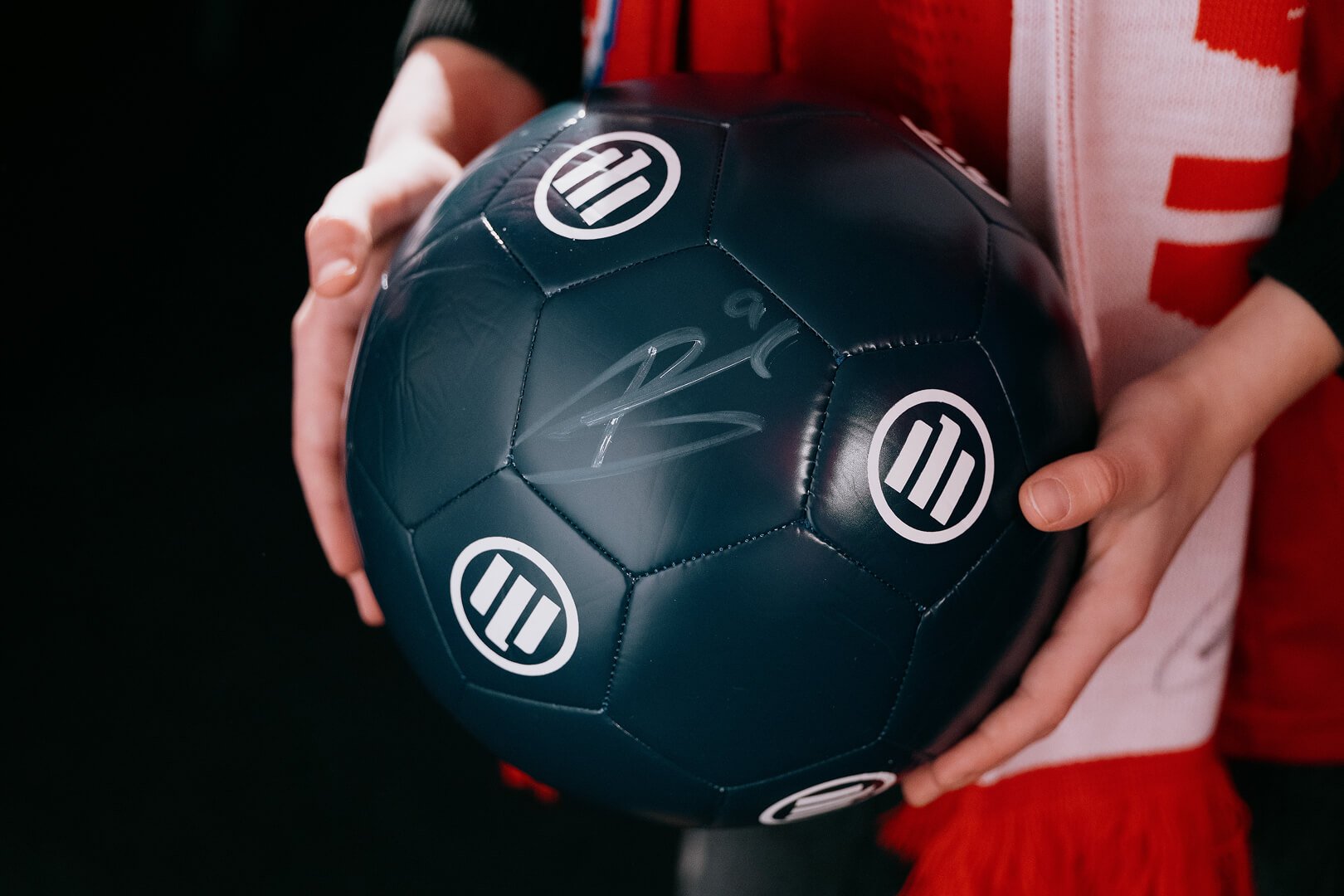 A football signed by Harry Kane
