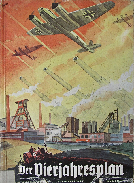 Propagandabroschüre über die Aufrüstung und Wirtschaftsleistung nach dem Vierjahresplan (1941) - bpk/US-Army
