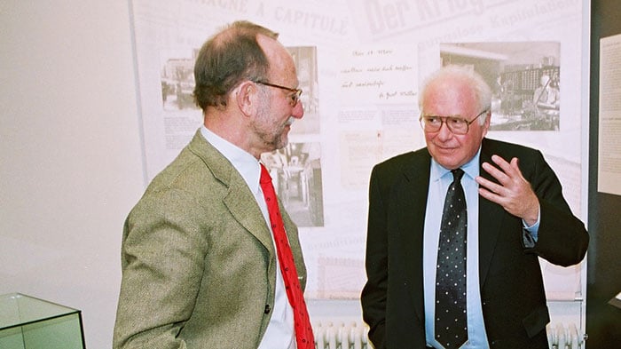 Peter Haas und Professor Gerald D. Feldman 2002.