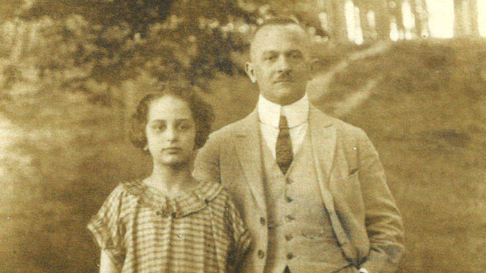 Martin Lachmann and his daughter Ruth, the mother of Peter Haas