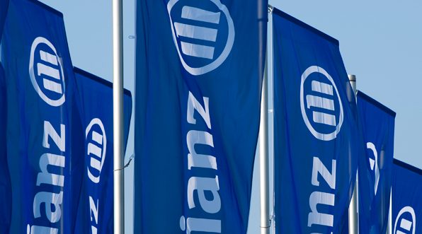 Allianz flags, close-up