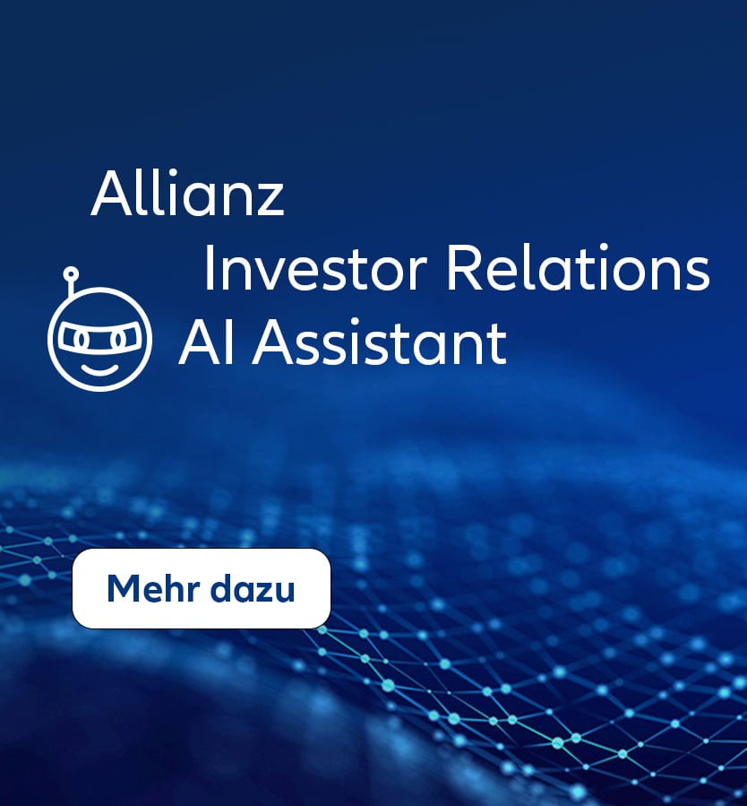 Allianz Investor Relations AI Assistant. Klicken Sie, um mehr zu erfahren