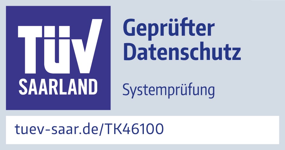 Datenschutzzertifikat TüV - Online-Bewerbungstool