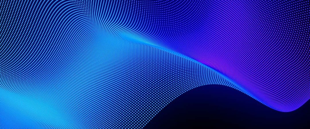 Netzartige Struktur, die von künstlicher Intelligenz erzeugt wurde