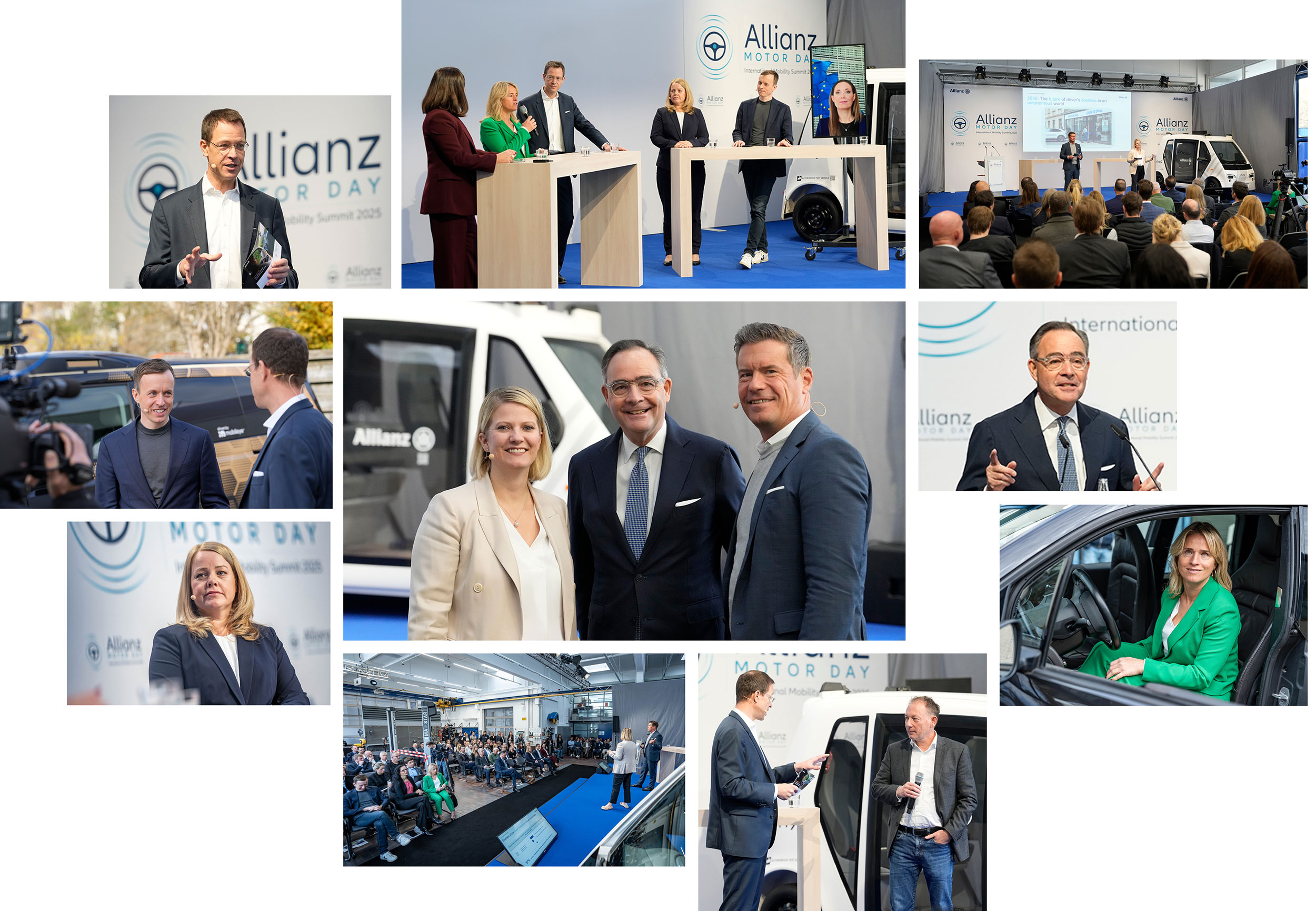 Collage mit allen Rednern des Motor Day 2025