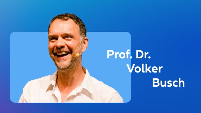 Prof. Dr. Volker Busch, Arzt, Wissenschaftler an der Universität Regensburg und seit über 20 Jahren Autor und Referent.