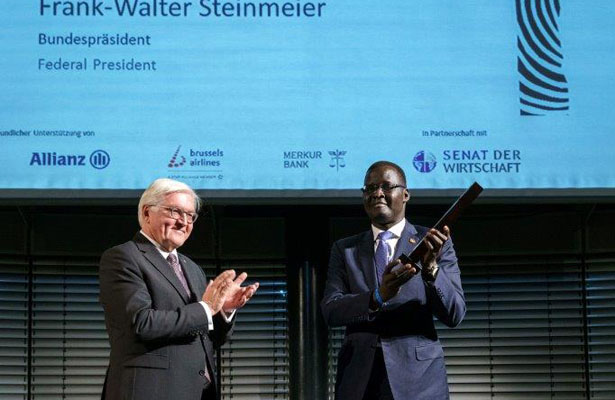 President Frank-Walter Steinmeier awards the 2017 German Africa Prize - Image Credit: Michael Fahrig