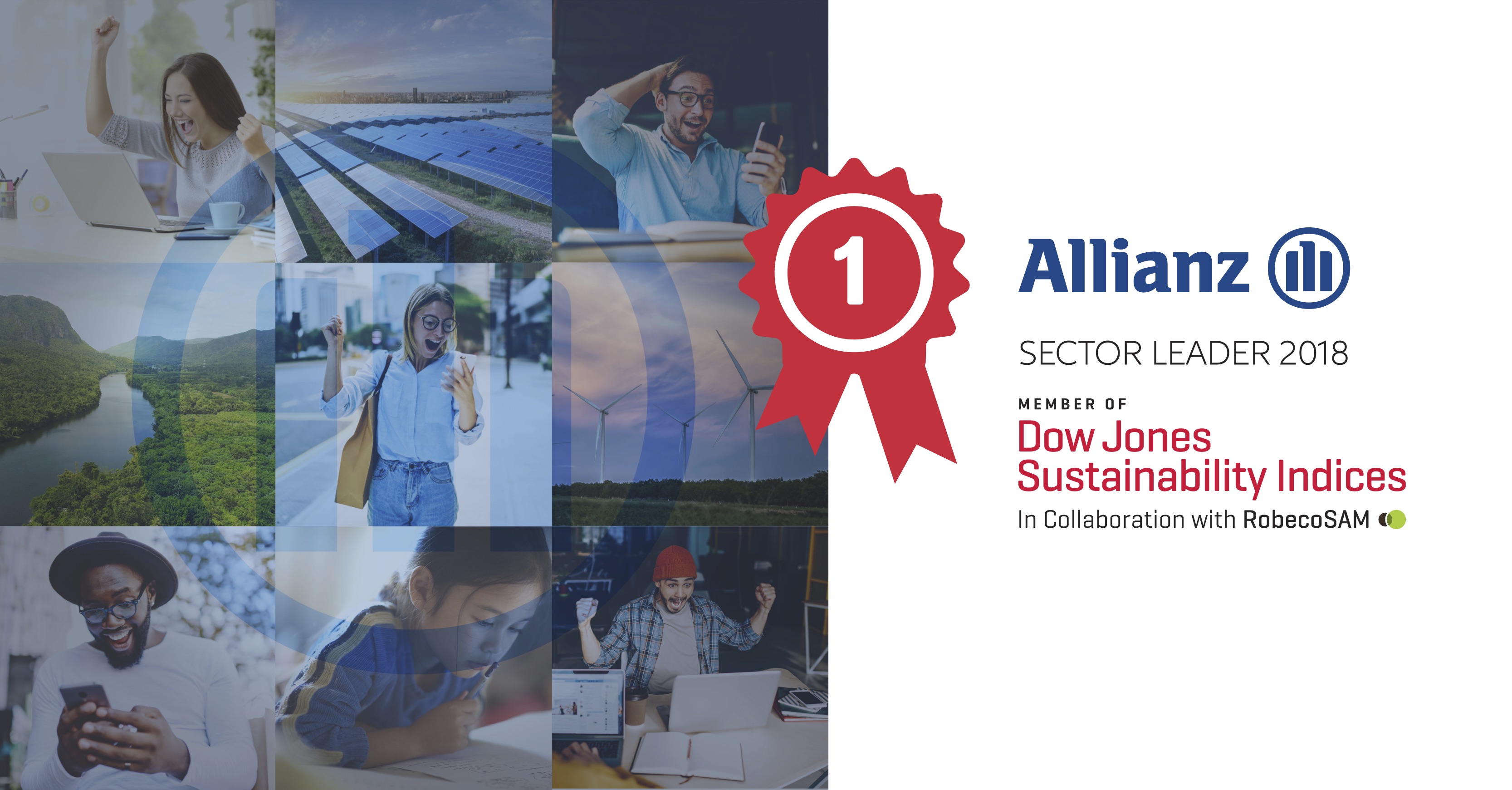 Allianz erreicht ersten Platz im Dow Jones Sustainability Index 2018 als nachhaltigster Versicherer 