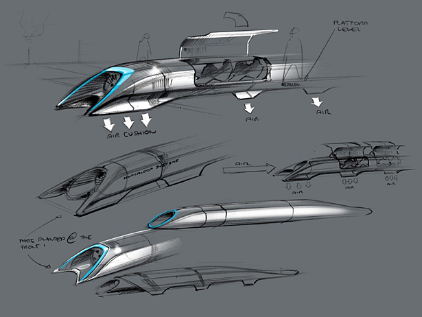 Der sog. „Hyperloop“ wurde neulich als Hochgeschwindigkeitsverbindung zwischen Los Angeles und San Francisco vorschlagen. Ist das die Zukunft?