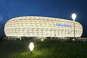 Die Allianz Arena beherbergt drei Gruppenspiele und ein Viertelfinale. 