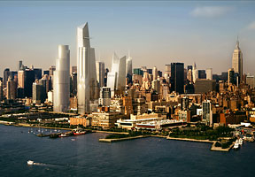 10 Hudson Yards Tower auf der Westside von Manhattan.
