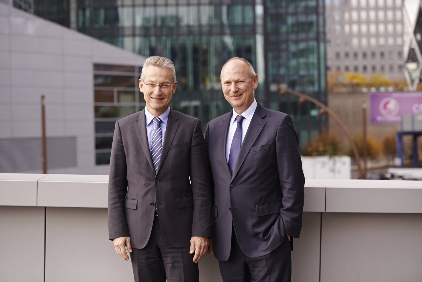 Dr. Axel Theis, Mitglied des Vorstands der Allianz SE, und Wilfried Verstraete, CEO Euler Hermes