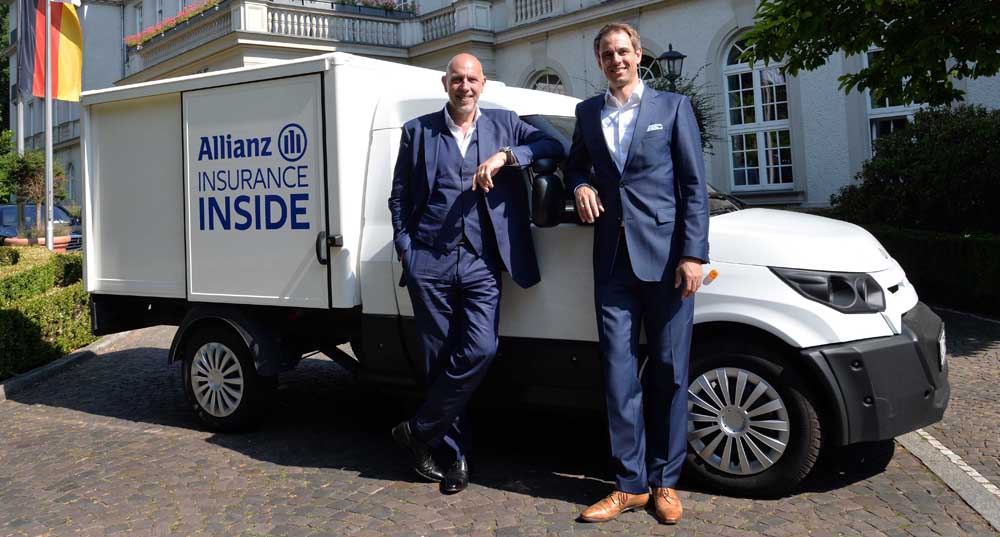 Allianz bietet passgenauen Versicherungsschutz für Elektrofahrzeug der Post-Tochter StreetScooter