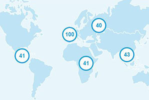 Unsere Karte zeigt, wo weltweit wie viele Jobgesuche online sind