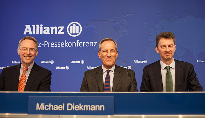 Dieter Wemmer, Michael Diekmann und Maximilian Zimmerer