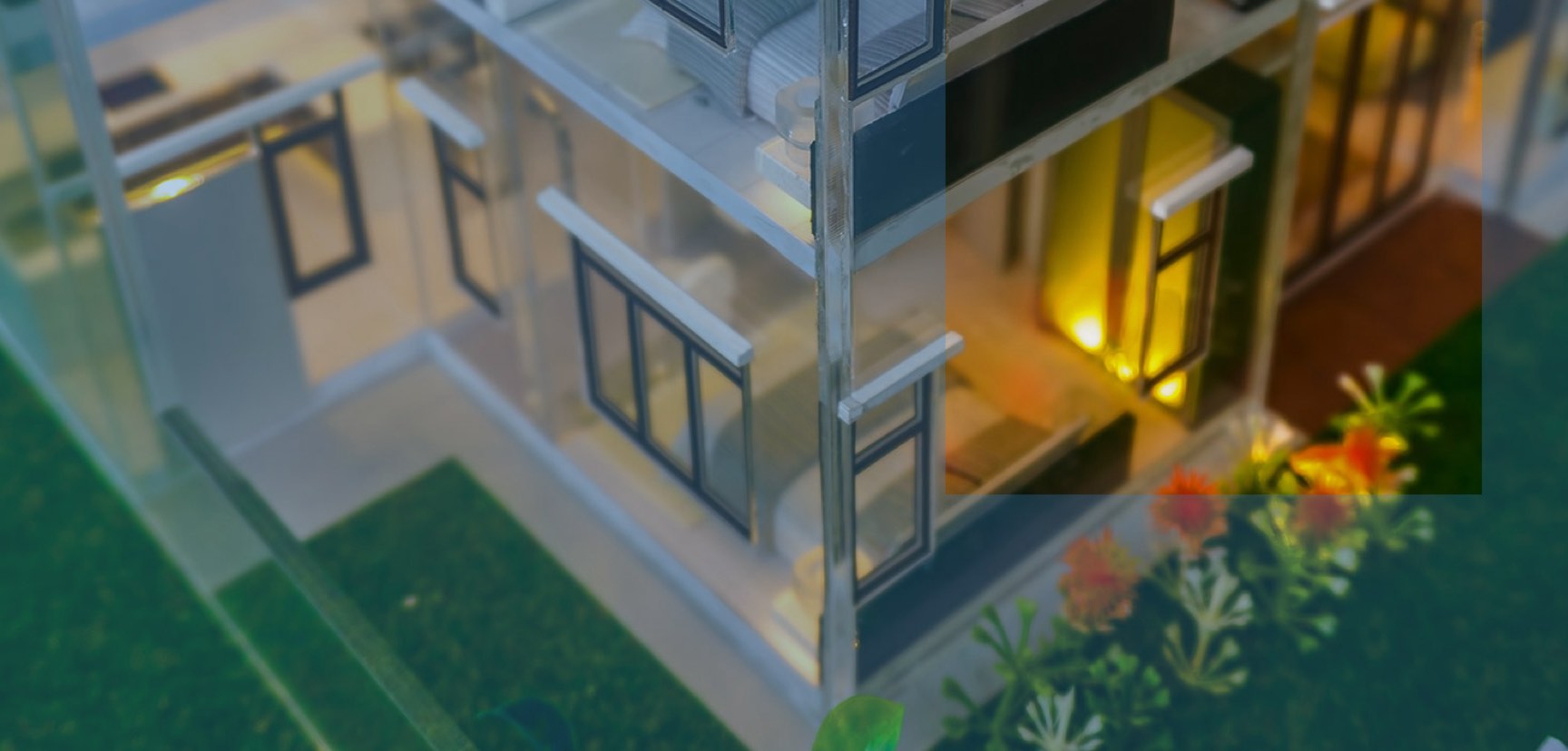 Architektonisches Modell eines Hauses