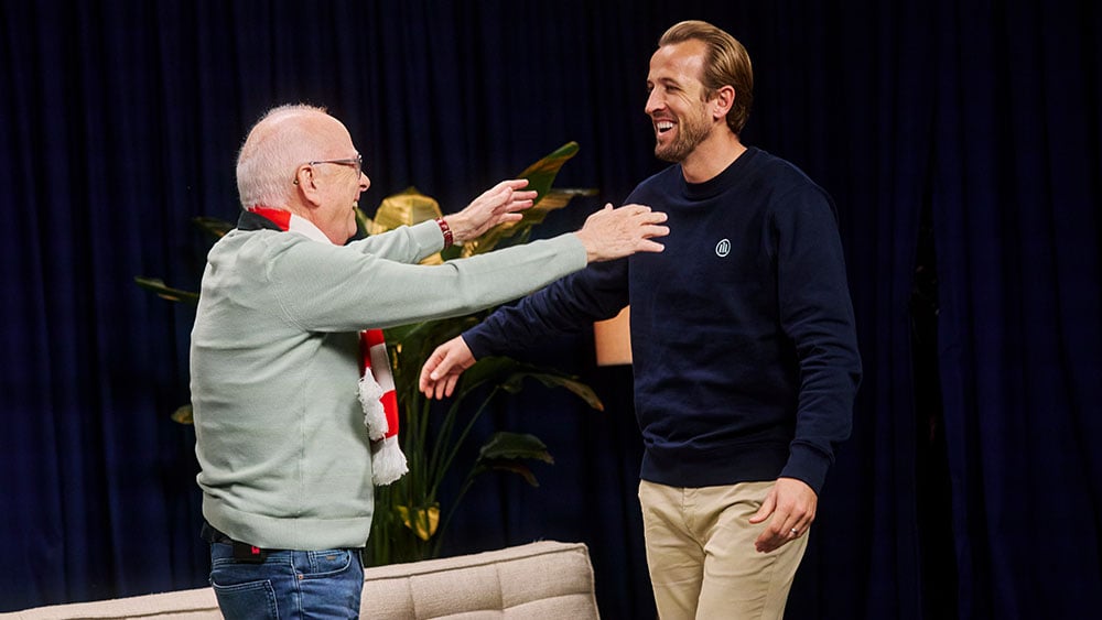 The photograph of Harry Kane