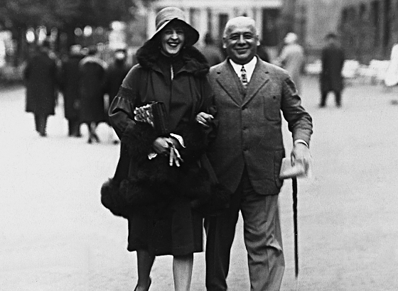 James Freundenburg und seine Frau Erika in Marienbad, 30. April, 1929.