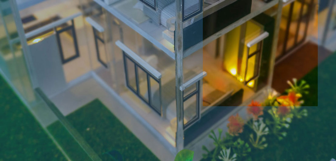 Architectural model of a house