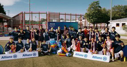 Group photo of all participants of the Allianz Move Now Camp Global Edition