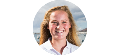 Portrait of Willemijn Offerman, Olympic sailer from Netherlands