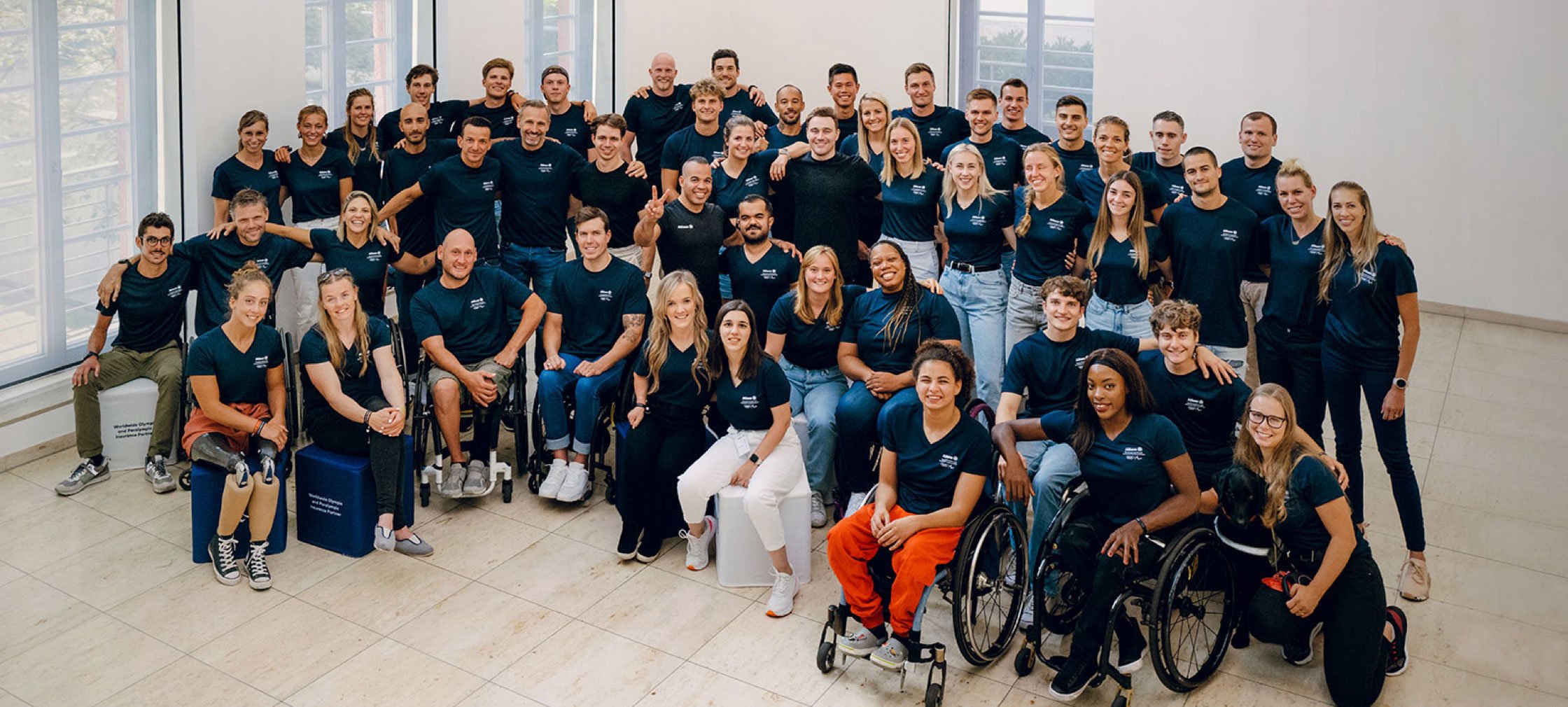 Group photo of Team Allianz Athletes