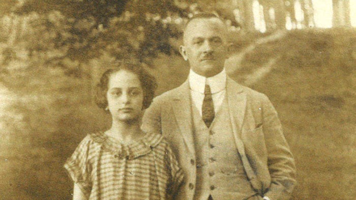 Martin Lachmann and his daughter Ruth, the mother of Peter Haas