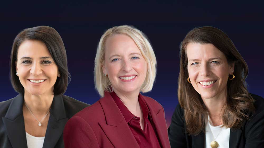 Sirma Boshnakova, Julie Sweet and Barbara Karuth-Zelle (from left to right)