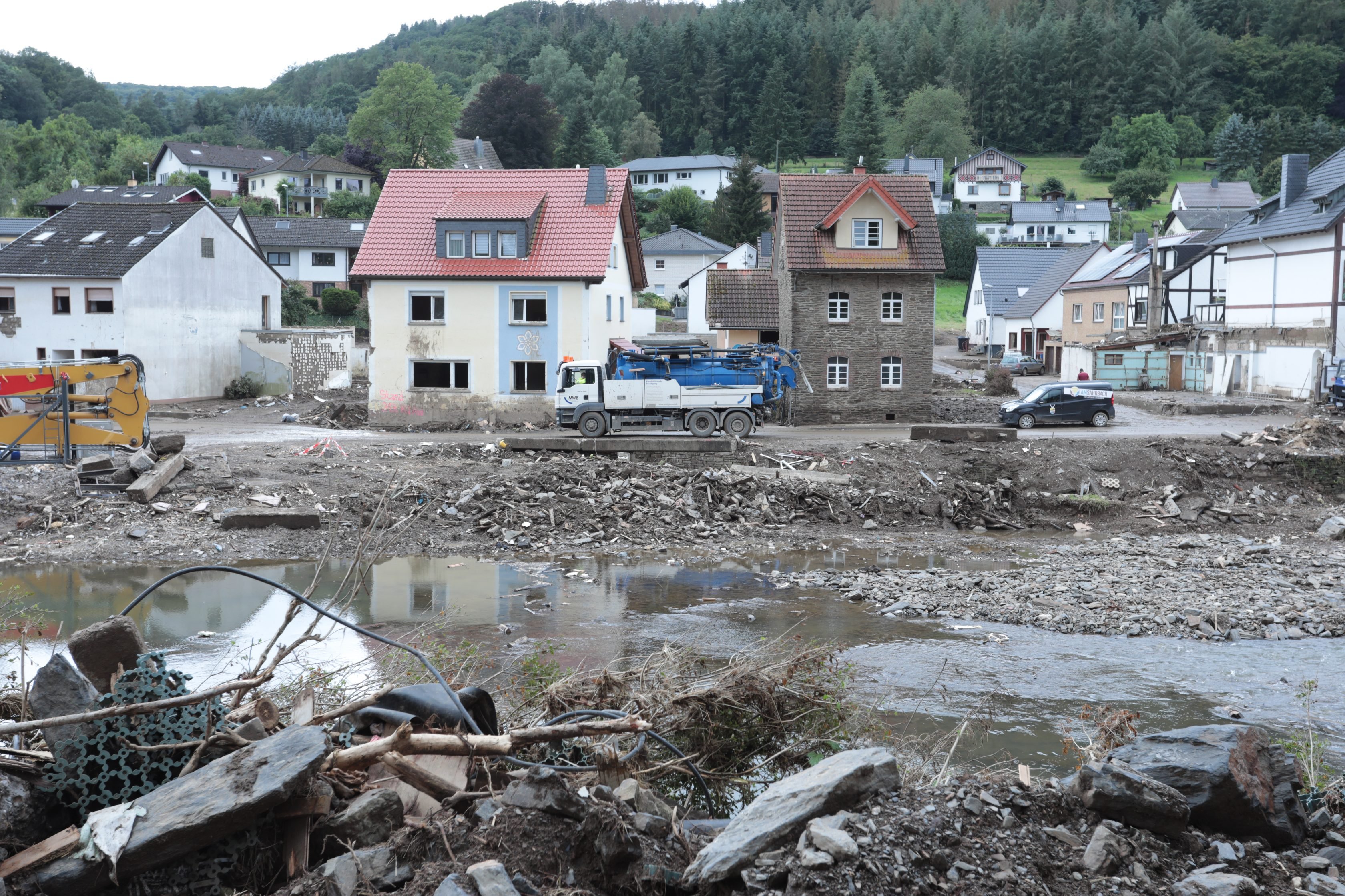 The effects of the storm in Germany