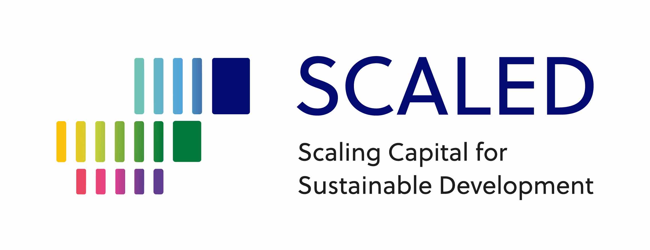 Logo of Scaled. Text reads: Scaling Capital for Sustainable Development