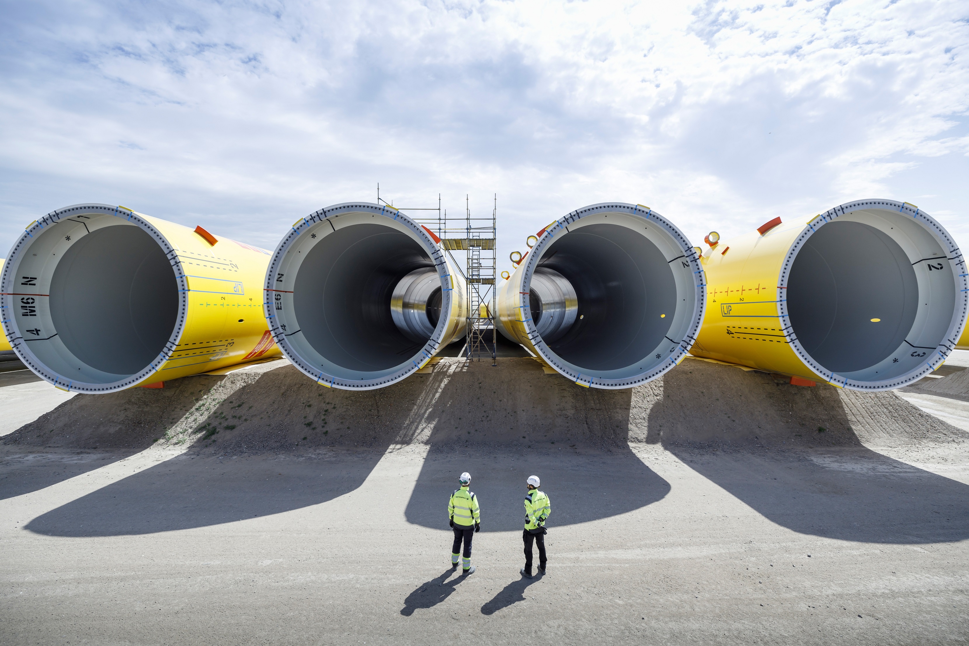 Allianz Capital Partners press release - image of pre-construction wind turbines