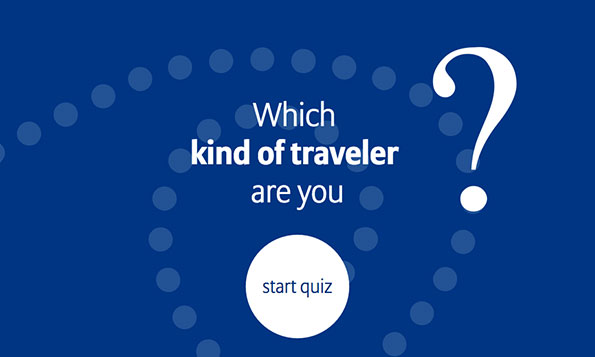 Four kinds of travelers emerged in recent years according to a study Allianz Global Assistance (AGA). The comfort traveler, the active traveler, the money smart traveler and the stress traveler. You want to know which type you are? You can easily find out by answering the questions in our test. AGA conducted this study via their #Helpme Forums Observatory which, since 2009, has been documenting concerns expressed by Internet users in 32.5 million conversations on travel forums in elf countries.