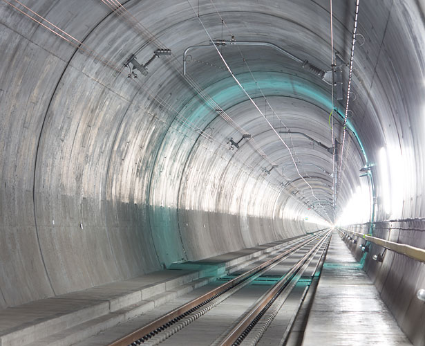 Gotthard Tunnel being ready credit: © AlpTransit Gotthard AG