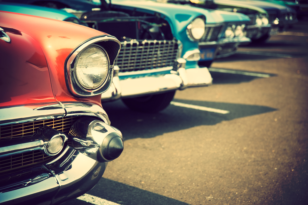 vintage cars. Allianz offers car insurance since 1918