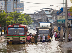 Megacities exposed to flood risk