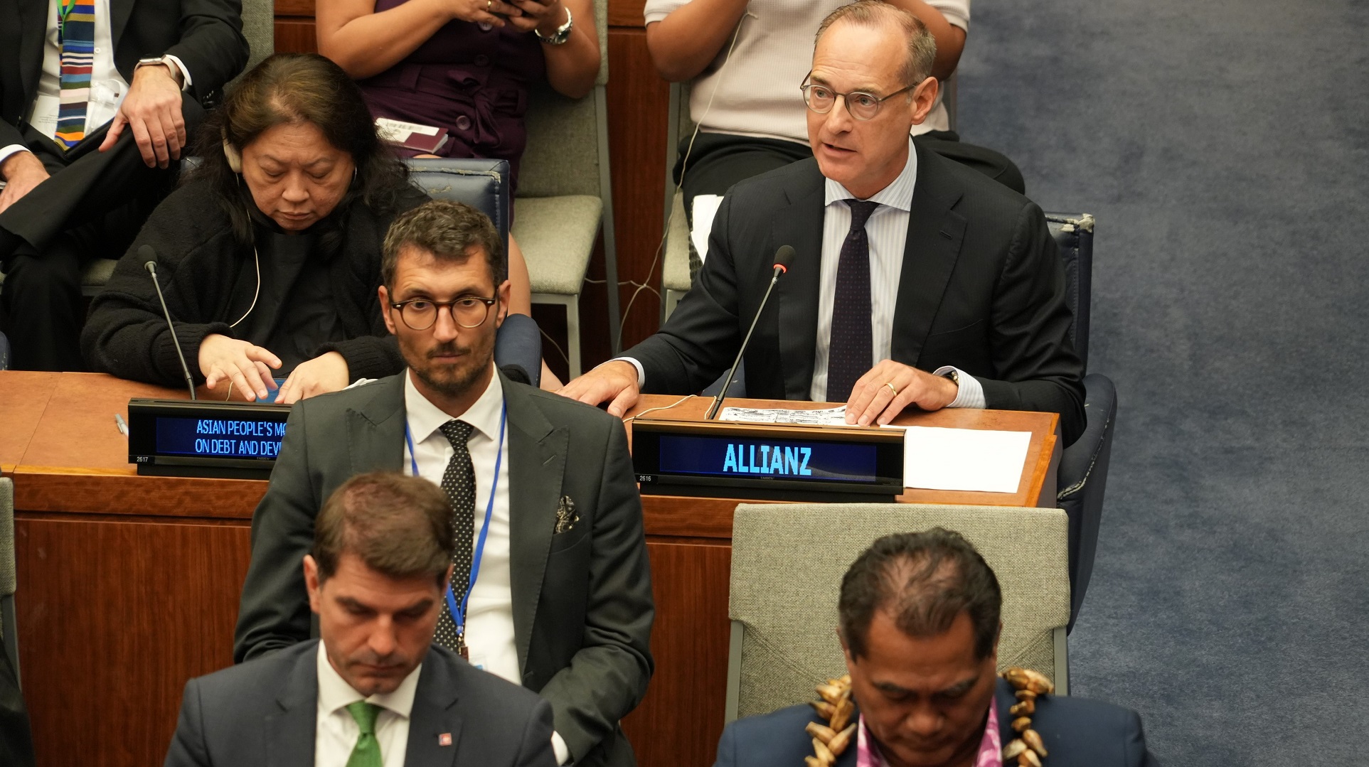Oliver Bätke at the New York UN Climate Ambition Summit