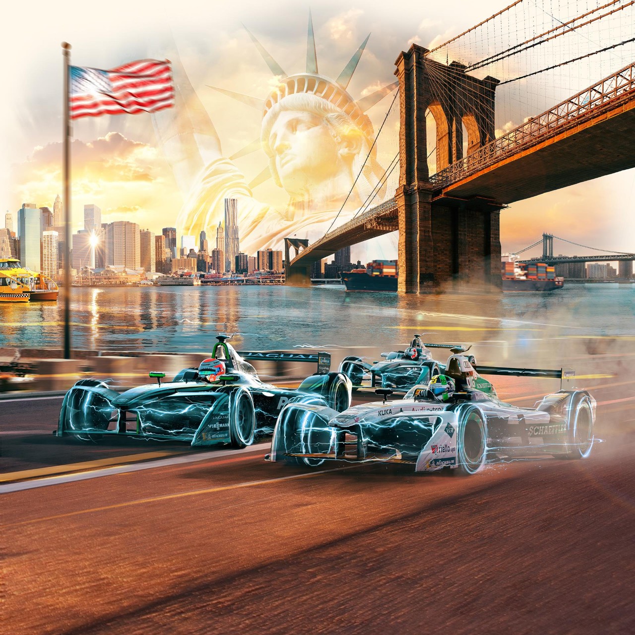 Allianz concludes Formula E race season in New York City with celebration of art and technology