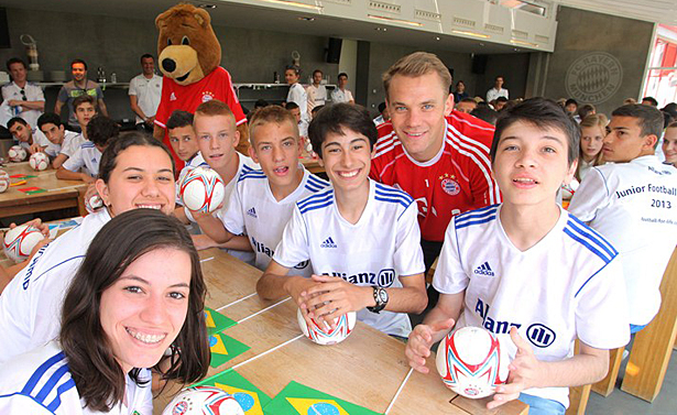 The fifth annual Allianz Junior Football Camp in Munich