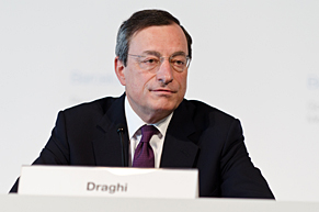 The announcement by the ECB president, Mario Draghi, that the European Central Bank will do everything in its power to save the euro.