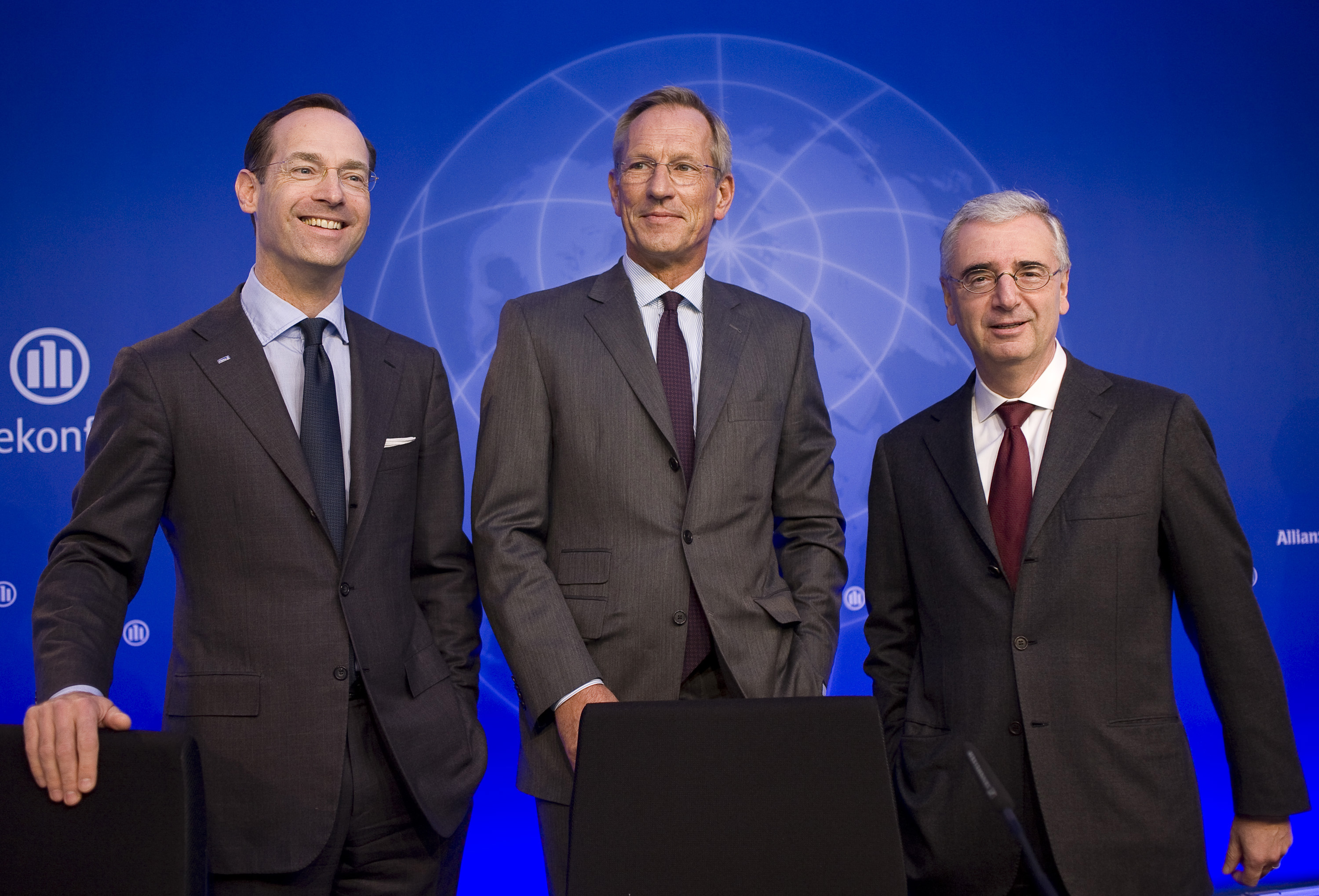 From left: Oliver Bäte, Michael Diekmann, Paul Achleitner