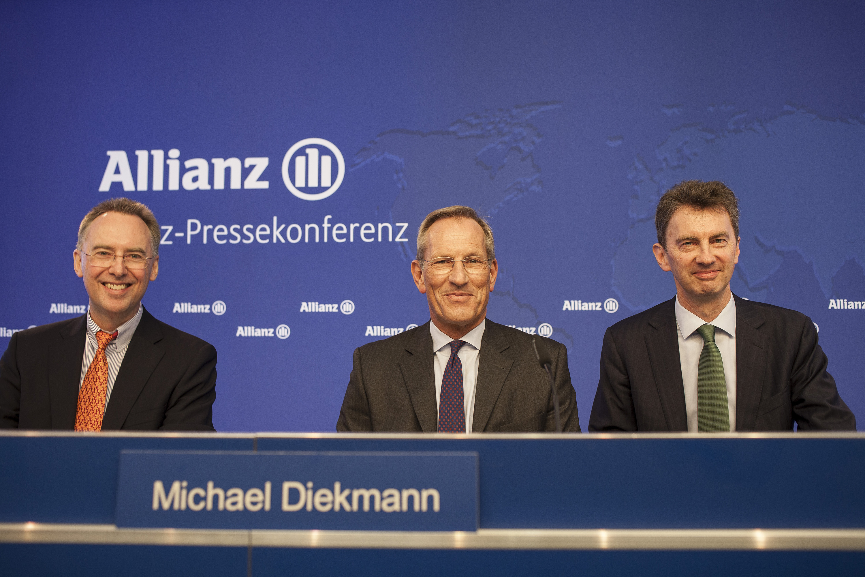 Dieter Wemmer, Michael Diekmann and Maximilian Zimmerer (from left)