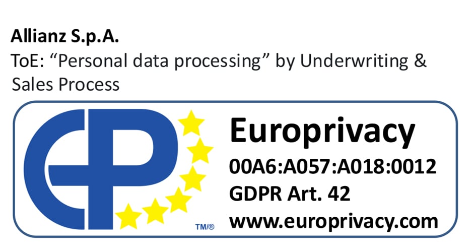 Europrivacy certificate