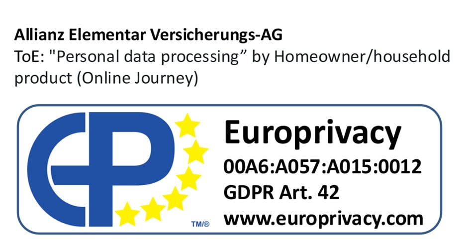 Europrivacy certificate